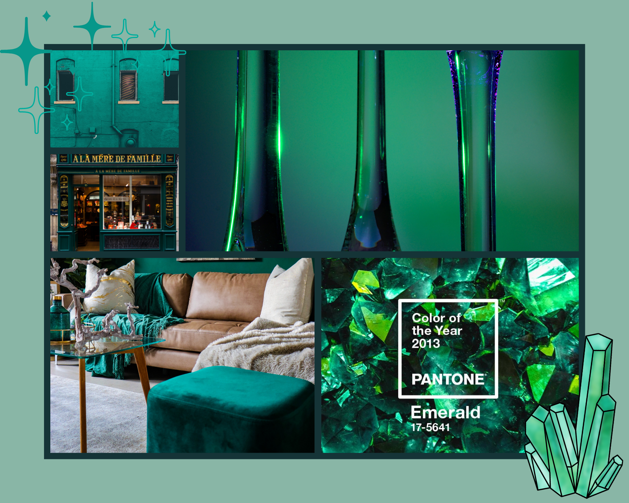Cor Pantone 2013: Emerald Green